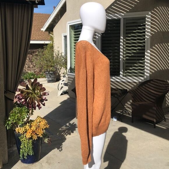 Free People Gossamer V-Neck Sweater Sz Med - Picture 5 of 11